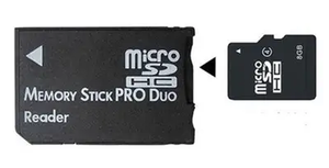 Glanz Sony MS Duo to Micro SD Adaptor with 8GB Micro SD