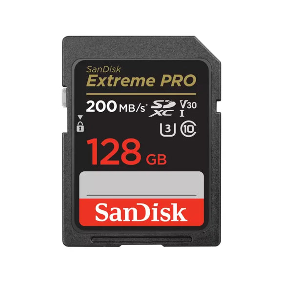 128Gb Sandisk Extreme Pro SD Memory Card UHS-1 200Mb/S