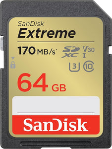 Sandisk Extreme 64Gb Sd Memory Card 170Mb/S