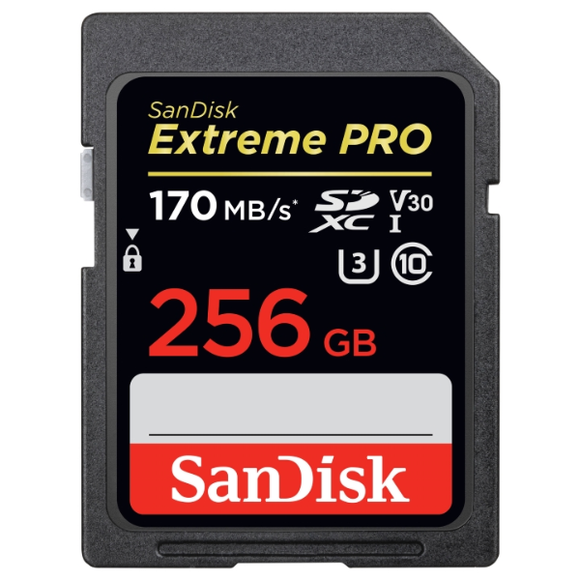 256Gb Sandisk Extreme Pro Sd Uhs-1 170Mb/S Memory Card (Sdsdxxy256Gn)
