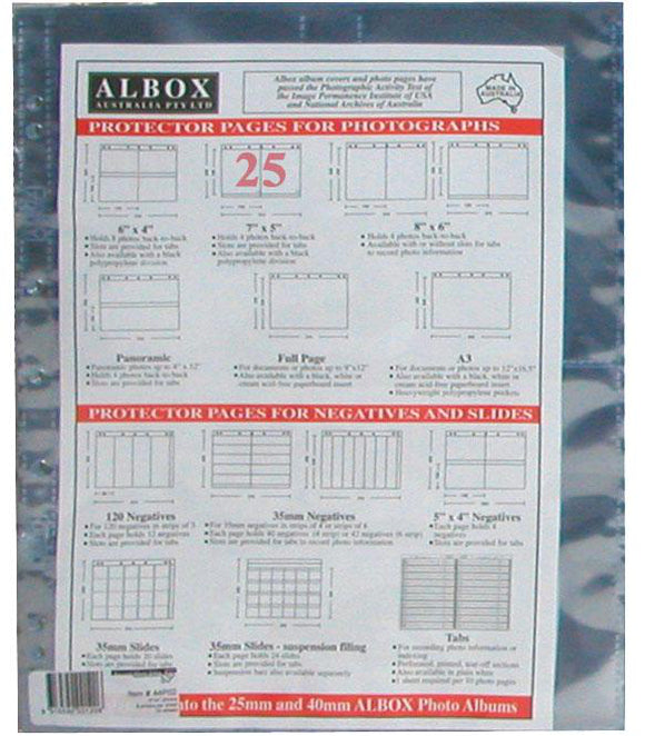 Albox Archival 7X5 Photo Sleeves (25)