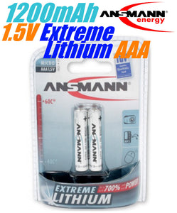 Aaa 2Pack Lithium Batteries - Asmann