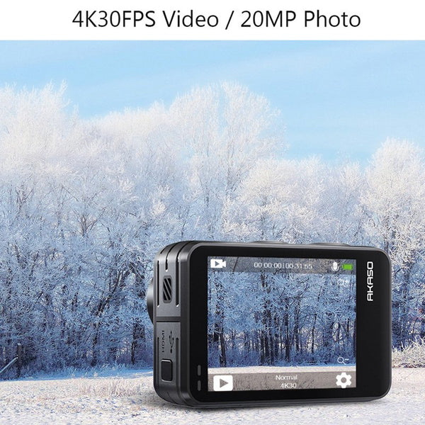 Akaso Brave 7 LE 20MP WiFi Action Camera - Black for sale online