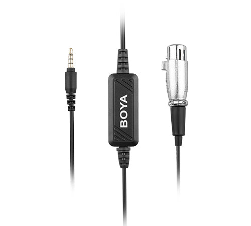 Boya By-Bca6 Xlr To Trrs Adapter Micrphone Cable