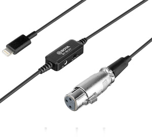 Boya By-Bca7 Xlr To Lightning Adapter Microphone Cable