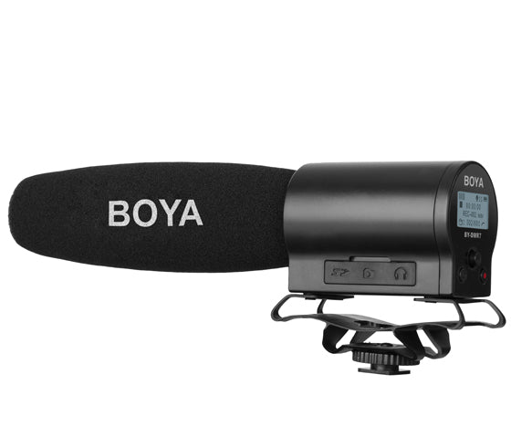 Boya By-Dmr7 Shotgun Microphone With Integrated Flash Recorder