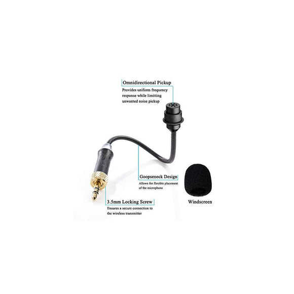 Boya By-Um2 3.5Mm Locking-Type Mini Gooseneck Omnidirectional Flexible Audio Microphone