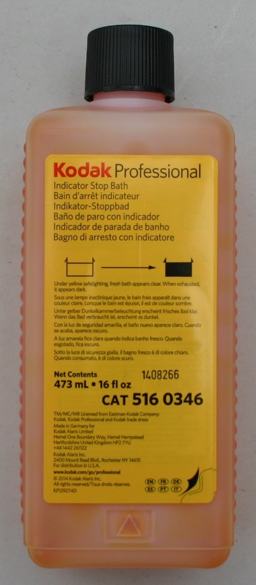 Dg 16Oz Kodak Indicator B & W Stop Bath X 12 Bottles
