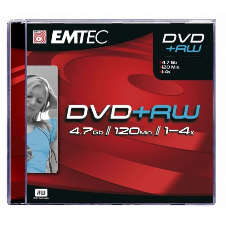 EMTEC DVD+RW (box of 5 disks)