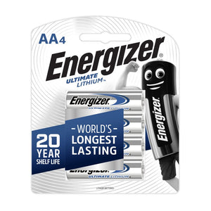AA Lithium 4 Pack Energiser Batteries