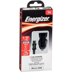 Energizer Micro-USB Car Charger with 1.2 Metre Cable