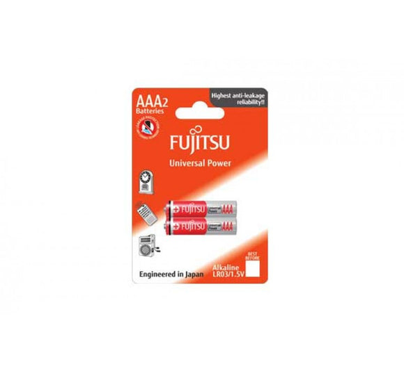 AAA 2 Pack Alkaline Batteries Fujitsu