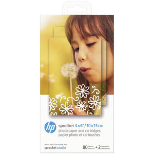 Hp 4X6 Paper 80 Sheet - Compatible With Sprocket Studio