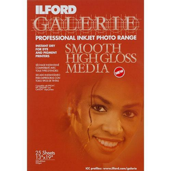 Ilford Galerie Smooth High Gloss Media 235Gsm 13