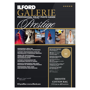 Ilford Galerie Smooth Cotton Rag 310Gsm A3+ 25 Sheets