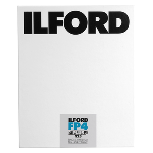 Ilford FP4 Plus ISO 125 4"X5" 25 Sheets Black & White Film