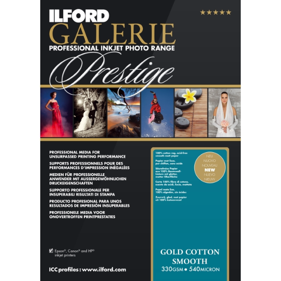 Ilford Galerie Gold Cotton Smooth 330Gsm Inkjet Paper