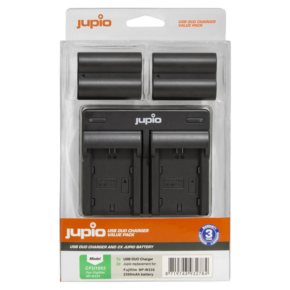 Jupio Fuji NP-W235 Batteries & Dual Charger Kit