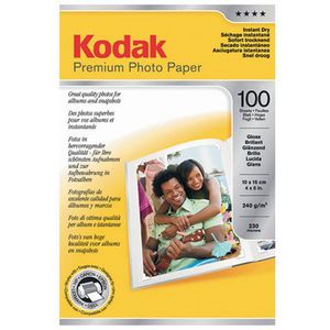 Kodak Gloss 240Gsm 6"X4" Inkjet Paper - Pack Of 100