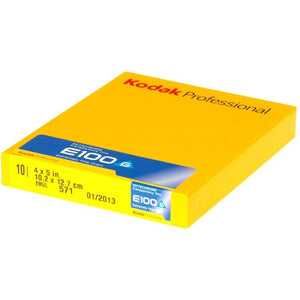 Kodak Ektachrome E100 Color Reversal Sheet Film (4" X 5", 10 Sheets)