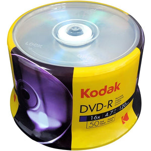 Kodak Media DVD-R Spindle 4.7GB 16X 50 Pack