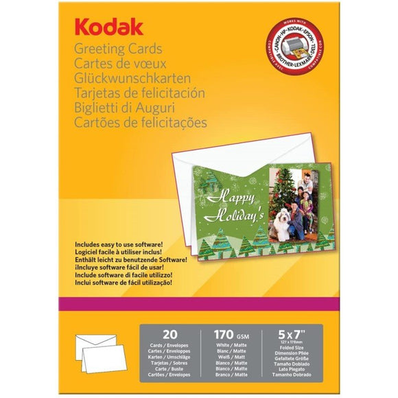 Kodak Photo Paper Greeting Cards 170Gsm 20 Sheets