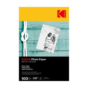 Kodak Photo Paper Matte 120Gsm 6"X4" 100 Sheets