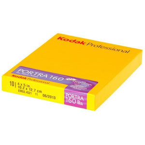 Kodak Portra 160 Colour Negative Sheet Film (4" X 5", 10 Sheets)