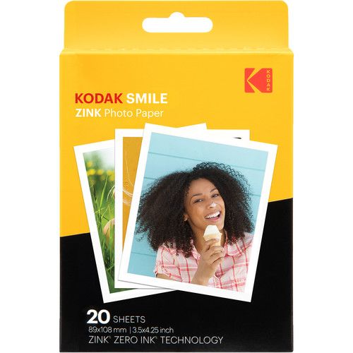 Kodak Zink Media 3X4 20 Pack For Kodak Smile Cameras