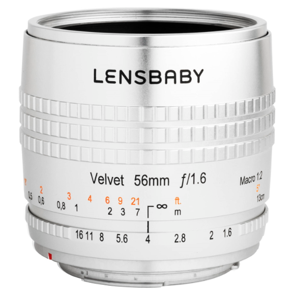 Lensbaby Velvet 56 Lens For Pentax K (Silver)