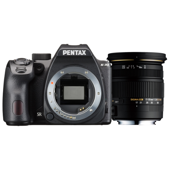 Pentax K-70 Body (Black) + Sigma 17-50Mm F2.8 Lens