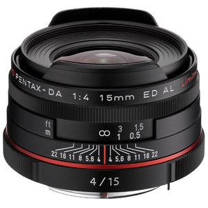 Pentax Da 15Mm F4 Limited Ed Al Hd Lens (Black)