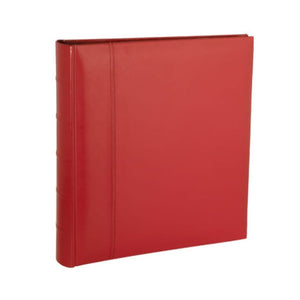 RED LEATHER DRYMOUNT ALBUM 50 PAGE