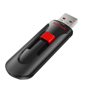 SANDISK CRUZER USB DRIVE CZ60 64GB USB2.0 BLACK