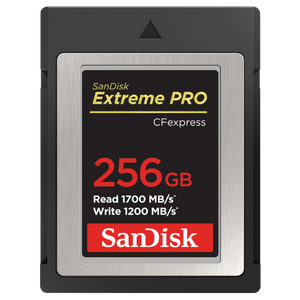 Sandisk Extreme Pro Cfexpress Card Type B 256Gb 1700Mb/S R 1200Mb/S W