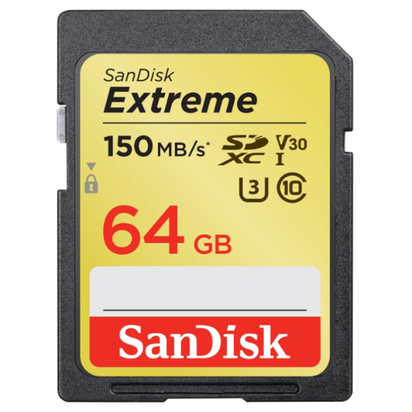 Sandisk Extreme 64Gb Sd Memory Card 170Mb/S